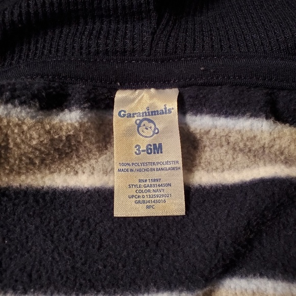 3-6 Month - Garanimals - Hoodied Fleese Jacket - Picture 4 of 4